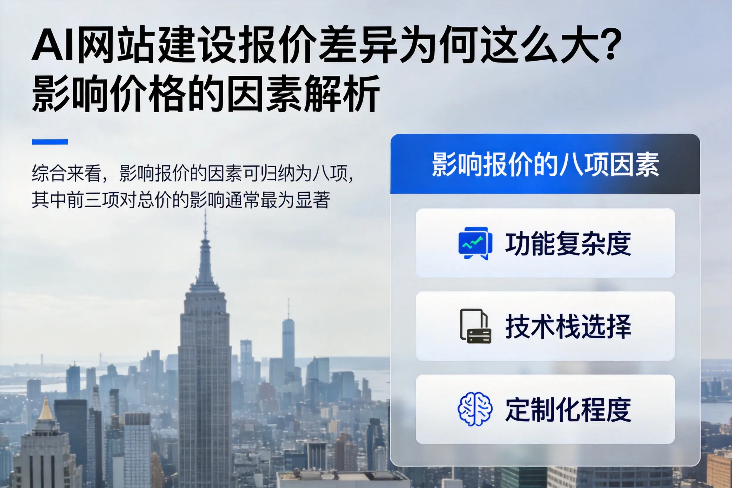 昌都AI网站建设报价差异为何这么大？影响价格的因素解析