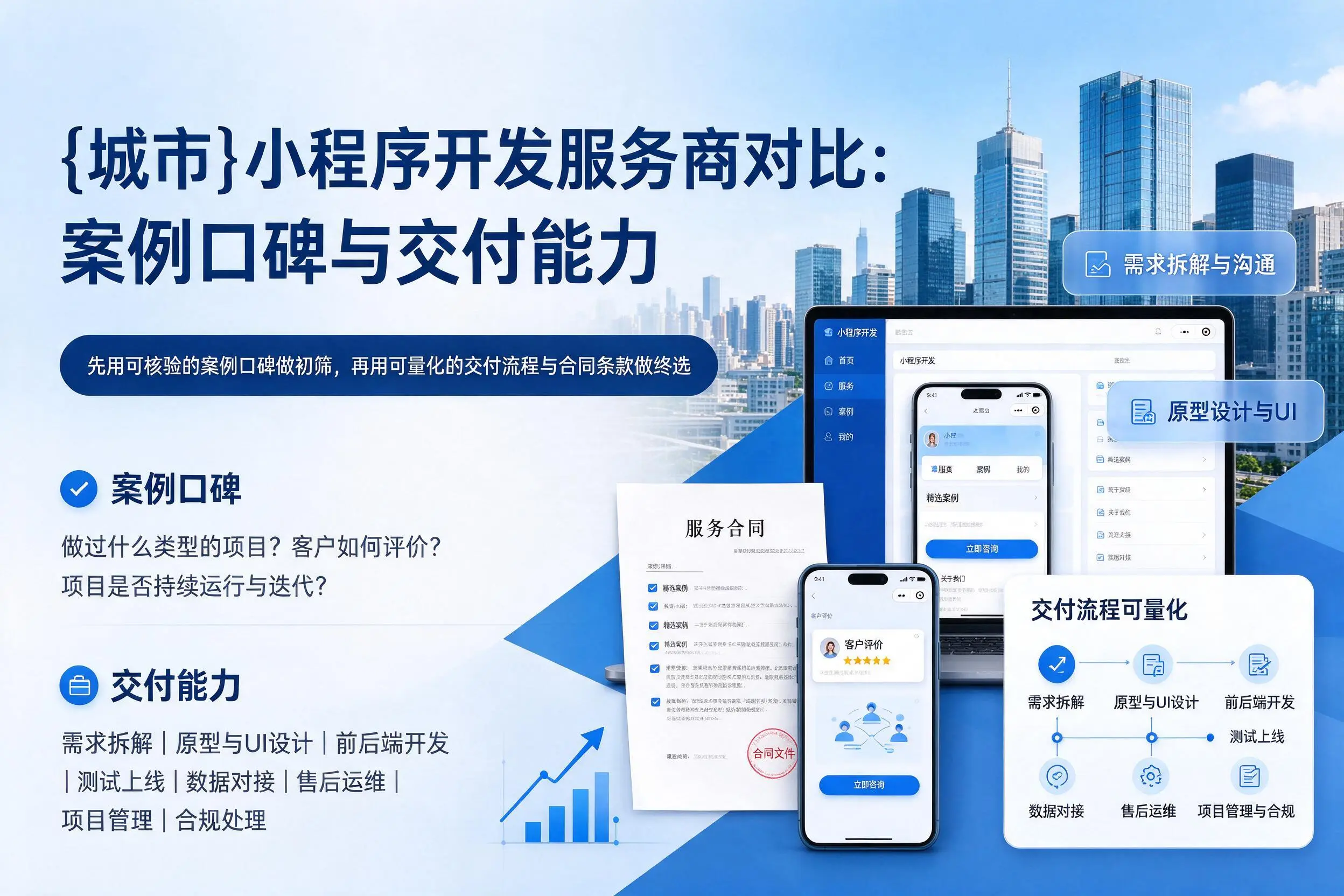 昌都小程序开发服务商对比：案例口碑与交付能力