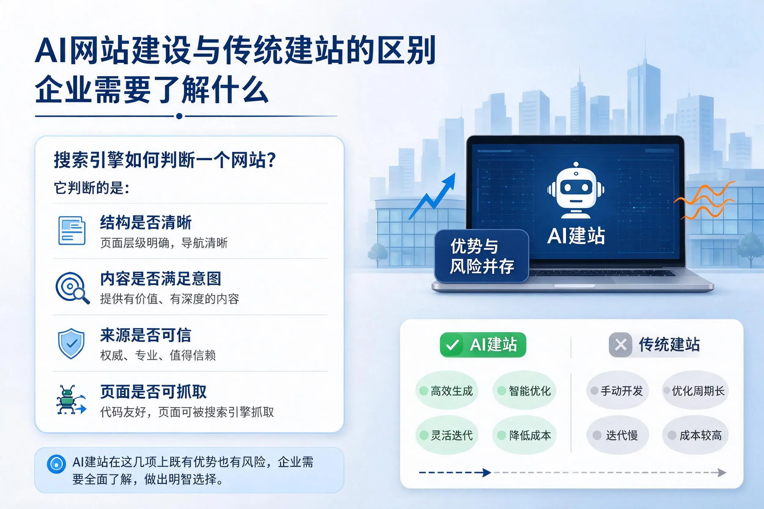 AI网站建设与传统建站的区别，昌都企业需要了解什么