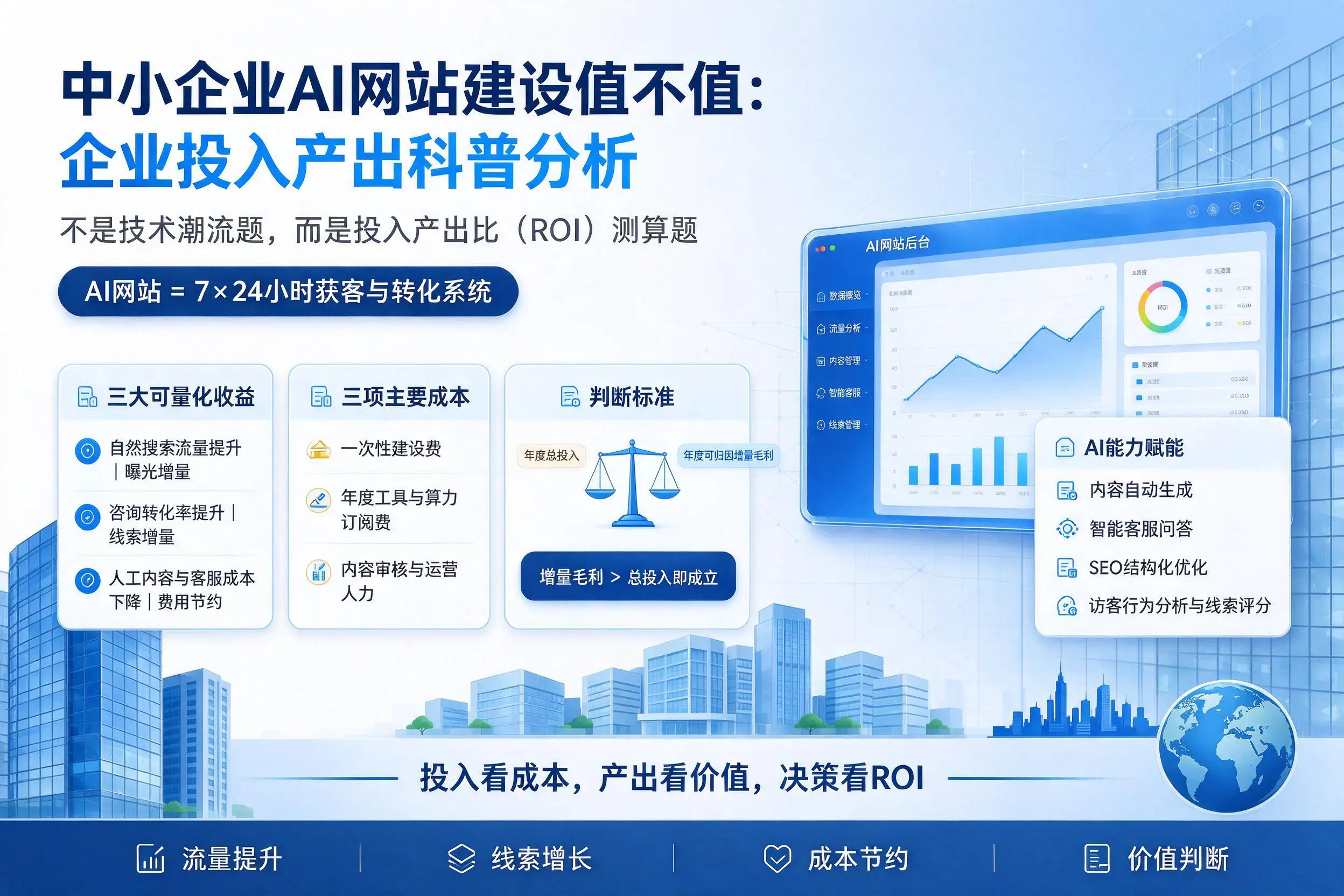 中小企业AI网站建设值不值：昌都企业投入产出科普分析
