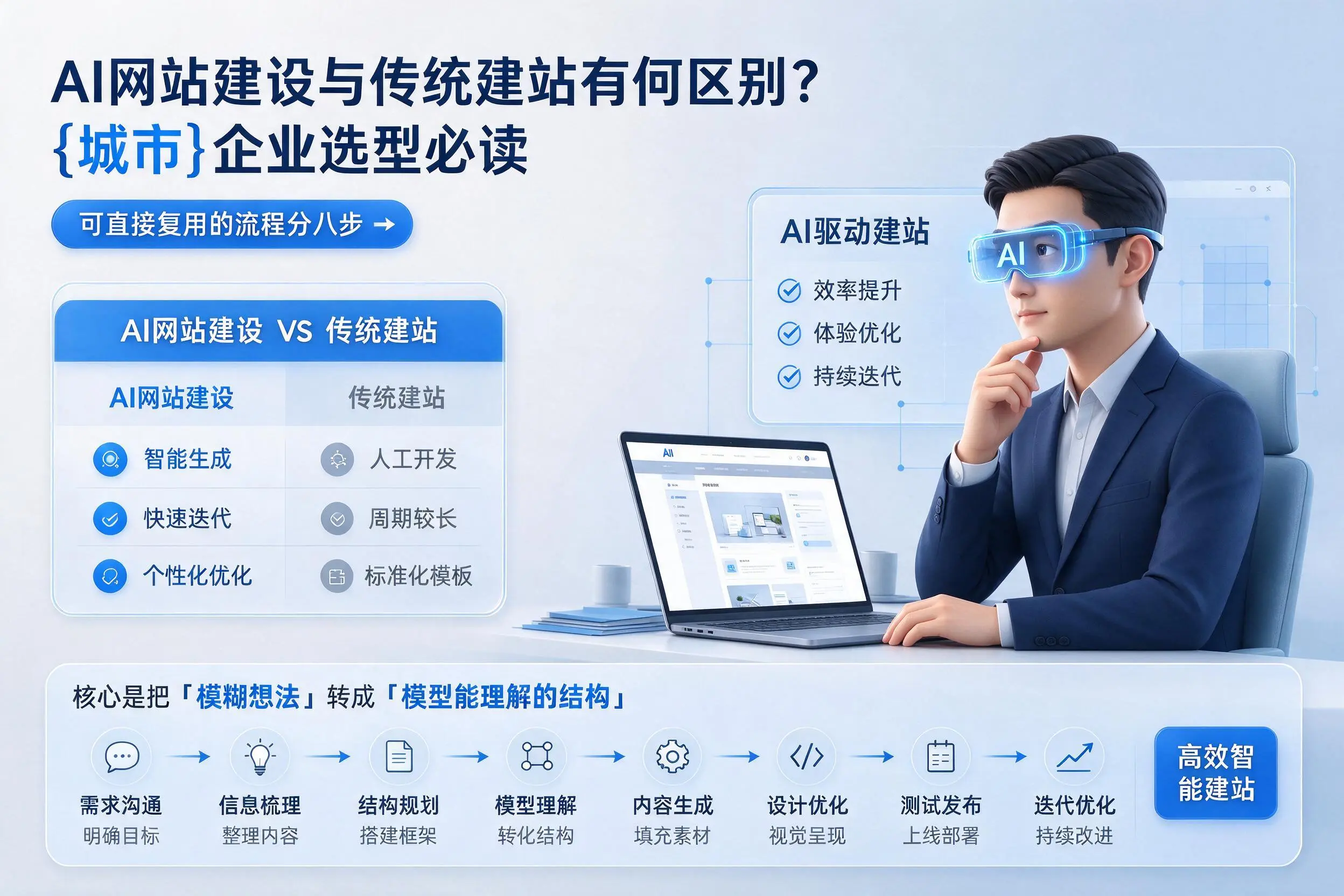AI网站建设与传统建站有何区别？昌都企业选型必读