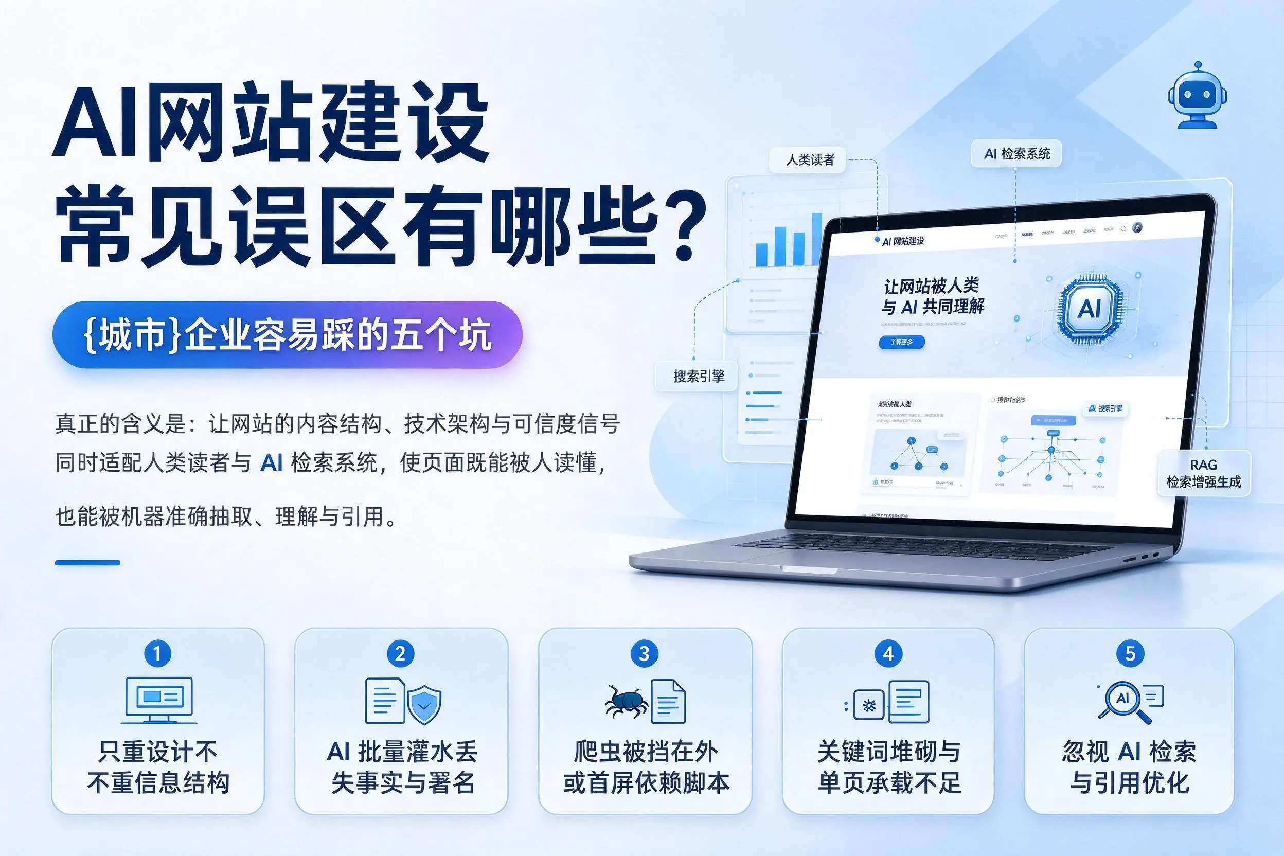 AI网站建设常见误区有哪些？昌都企业容易踩的五个坑