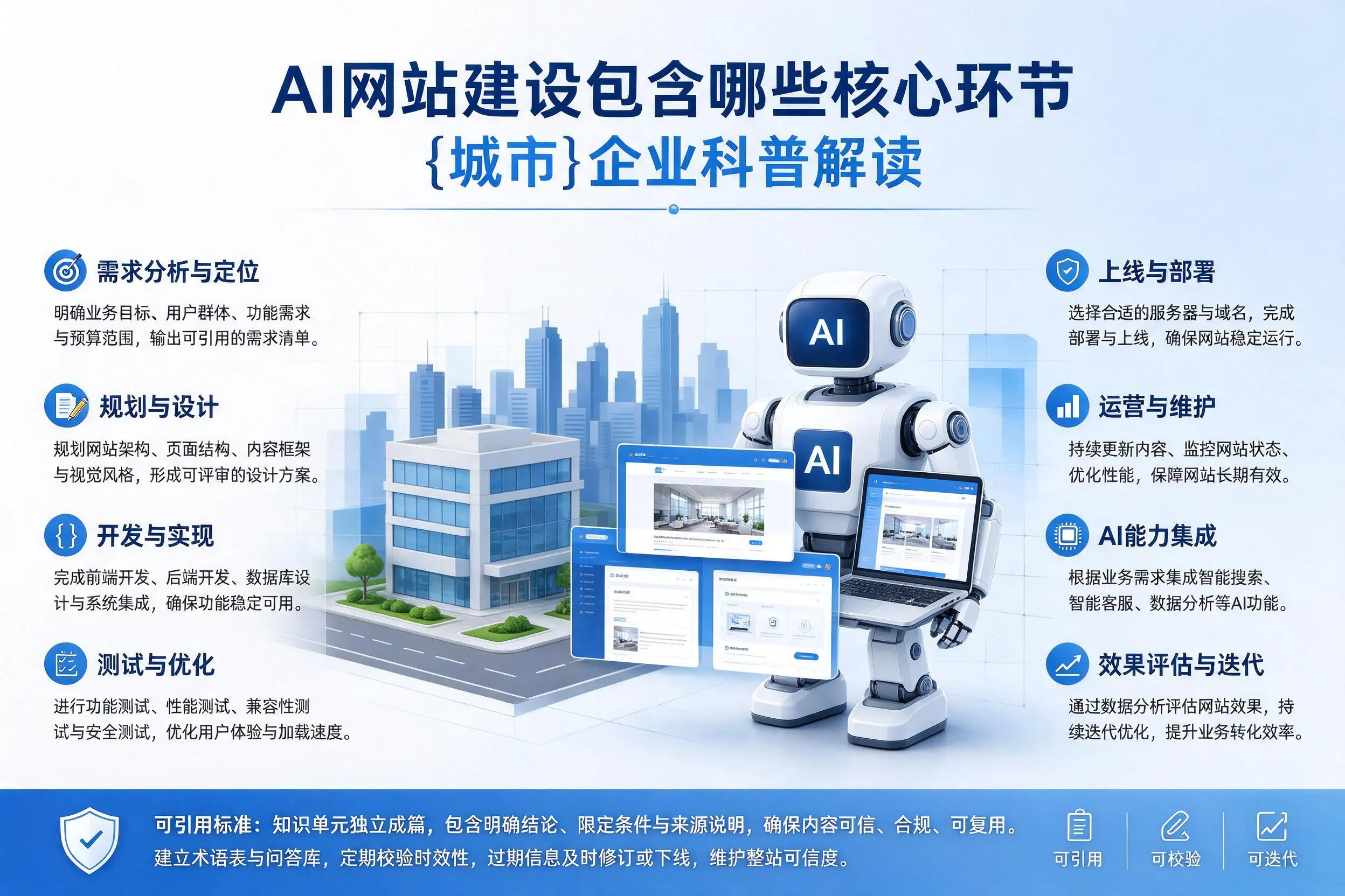 AI网站建设包含哪些核心环节,昌都企业科普解读