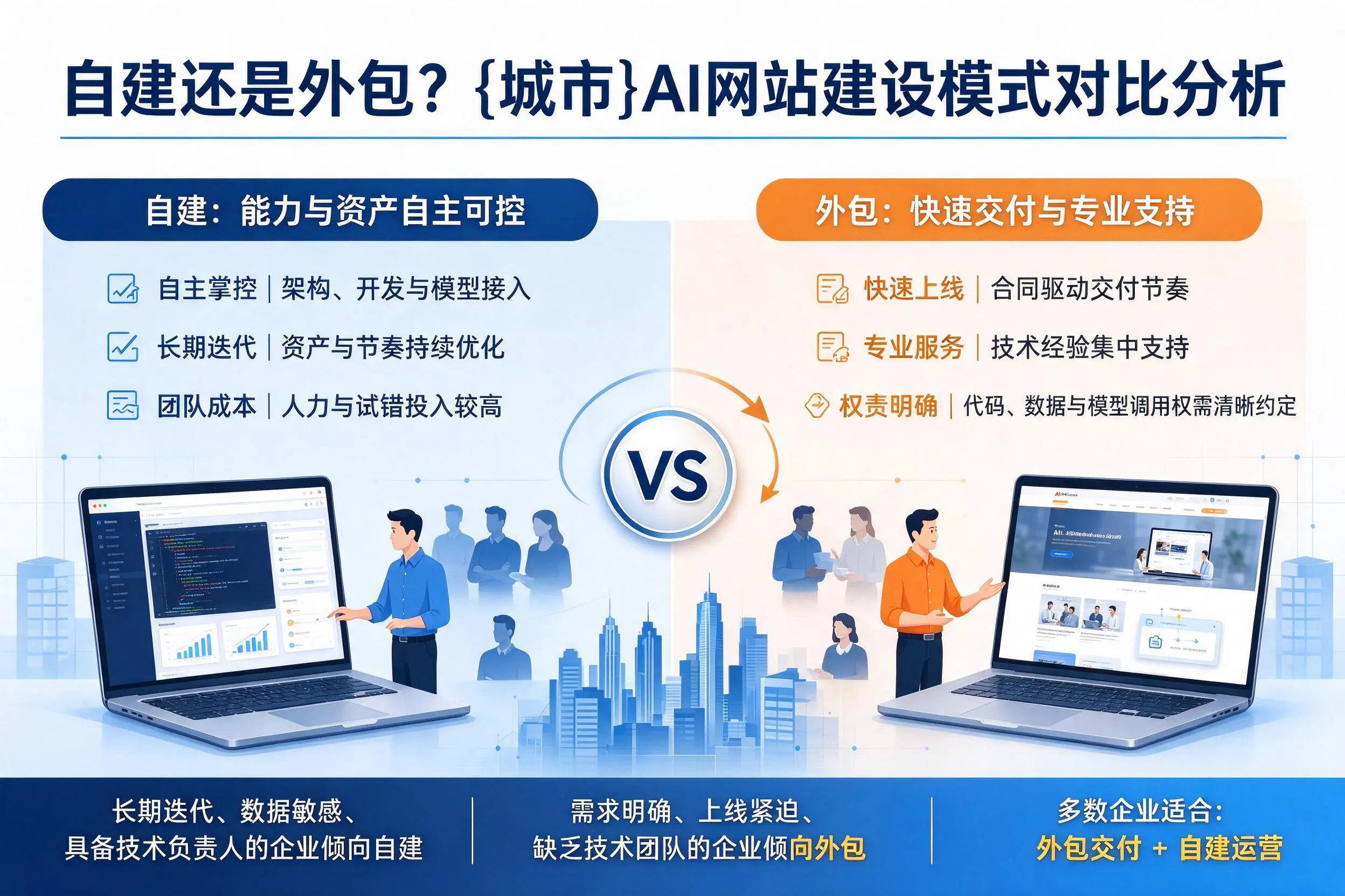 自建还是外包？昌都AI网站建设模式对比分析